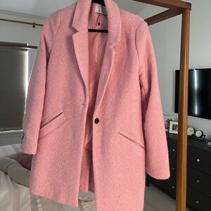 Terry twill trench coat